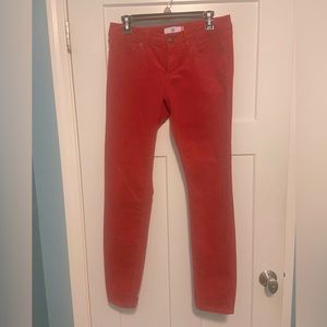 Cabi skinny red corduroy jeans